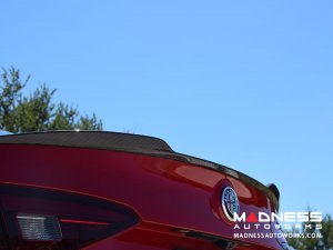 Alfa Romeo Giulia Trunk Spoiler - Carbon Fiber - QV Style 